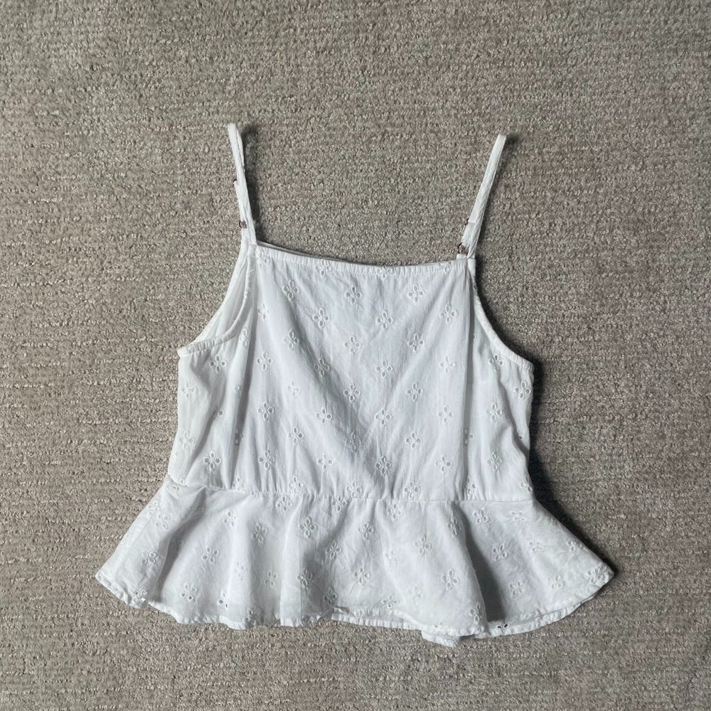 Wonderly Eyelet High Neck Crop Top